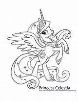 Celestia Coloring Pony Little Princess Pages Mlp Unicorn Luna Print Getcolorings Equestria Girls Color Printable Kids Rainbow Party Choose Board sketch template