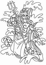 Poseidon Dieux Grecs Mythology Mitologia Mythologie Grega Colorier Grec Hades Grecque Kleurplaten Grieken Ideias Visiter sketch template