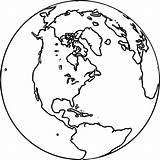 Coloring Globe Earth Wecoloringpage Pages sketch template