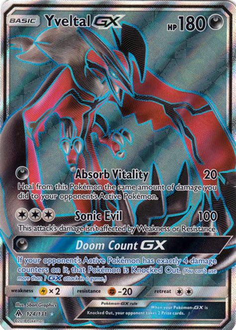 yveltal gx full art  sun mo  poromagia pa tradera