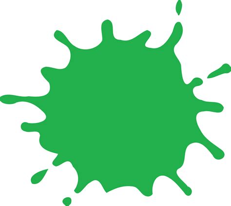 green splat vector clipart image  png clipartix