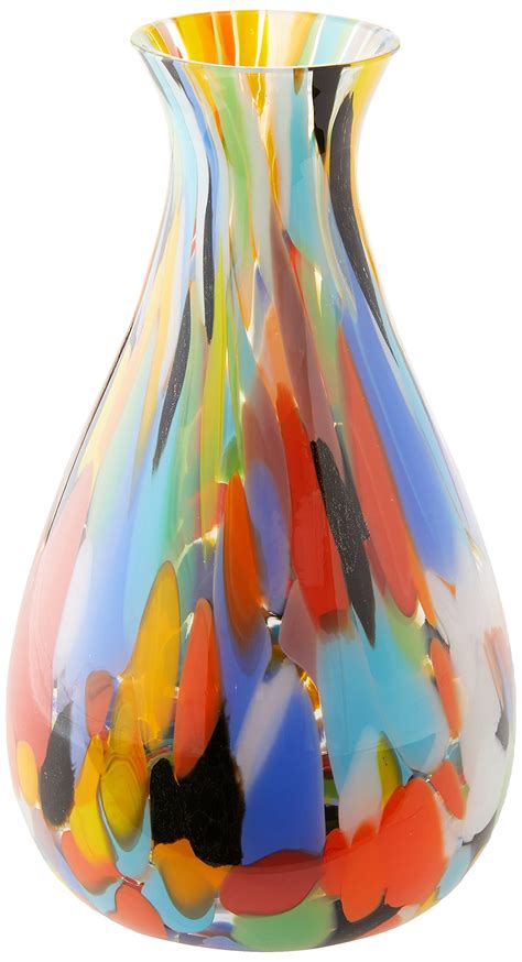 Buy Novica Multicolor Confetti Hand Blown Murano Style Art Glass Vase