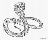 Snake Coloring Pages Printable Kids Fangs Popular sketch template