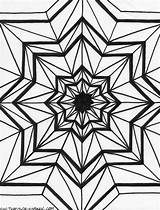 Kaleidoscope Coloring Drawing Printable Getdrawings Pattern Mandala Thecoloringbarn sketch template