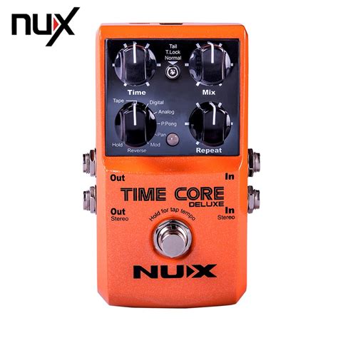 Nux Time Core Deluxe 8 Delay Effect 40 Seconds Looper Electric Guitar