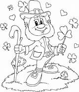Coloring Pages Leprechaun Shamrocks Irish Printable Everywhere Color Friendly Kids Ireland St Cute Adults Colouring Kidsplaycolor Patricks Sheets Valentines Print sketch template
