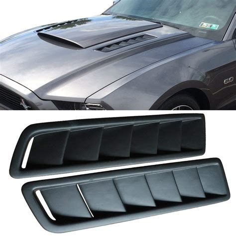 eigiis car hood vent scoop kit universal cold air flow intake fitment louvers cooling intakes