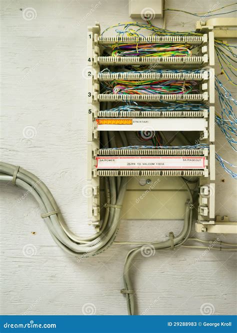 complex telephone wiring stock image image  electric