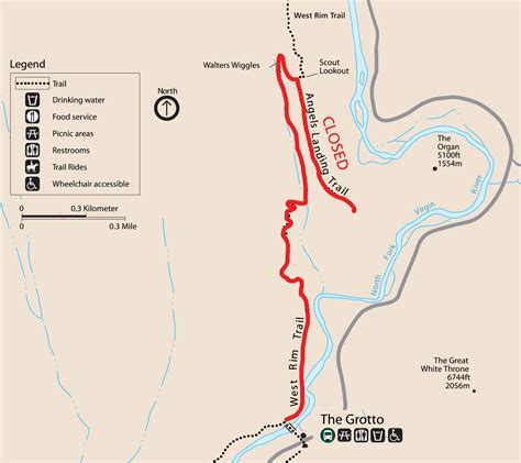 angels landing trail temporarily closed  trail maintenance zion