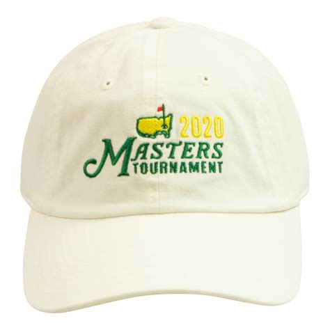 masters white logo hat