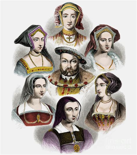 king henry viii  england    wives painting  english school