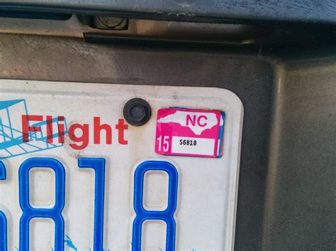 chris allens spectacularly mediocre blog license plate registration stickers  edition