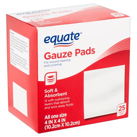 equate gauze pads soft  absorbent pads  wound cleaning