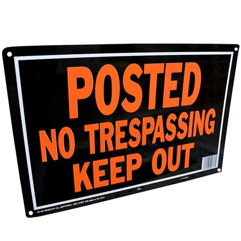 trespassing signs   sign