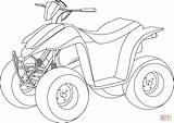 Coloring Atv Pages Motorcycles Printable Supercoloring Drawing Categories sketch template
