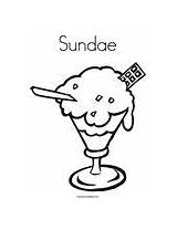 Sundae Coloring Change Template sketch template
