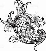 Engraving Arabesque Scrollwork Flourish Paisley Filigree Rococo Flourishes Filigrana Slender Intricate Engraver sketch template