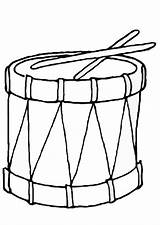 Drum Coloring Drawing Clipart Pages Drums Printable sketch template