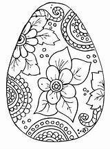 Coloring Pages Egg Easter Pysanky Color Printable Getcolorings Print sketch template