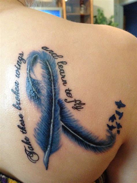 Unique Take On The Cancer Ribbon Survivor Tattoo Abuse Tattoo