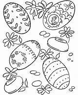 Easter Coloring Egg Eggs Pages Color Flowers Sheet Printable Lots Kids Colouring Vintage Sheets Bunny Print Books Crafts Activity Hard sketch template