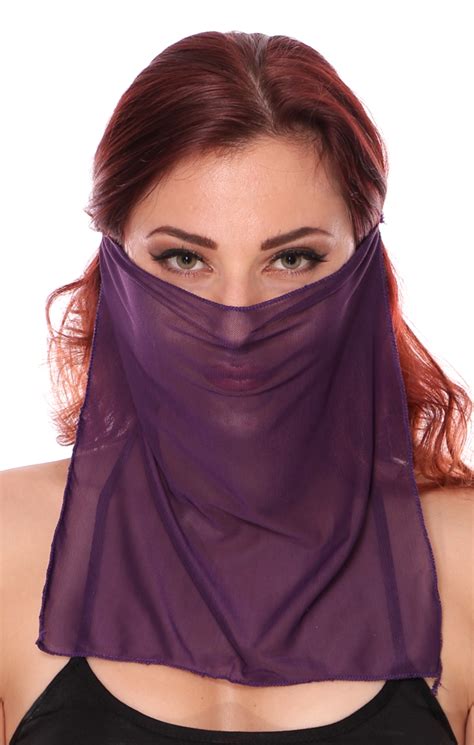 mesh face veil for belly dancer or harem costume assorted