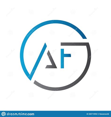 initial af letter logo design vector template creative letter af logo