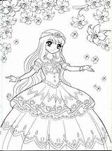 Coloring Anime Princess Pages Girls Kawaii Cute Disney Printable Book Chibi Mia Colouring Adult Mama Sheets Color Template Google Getcolorings sketch template