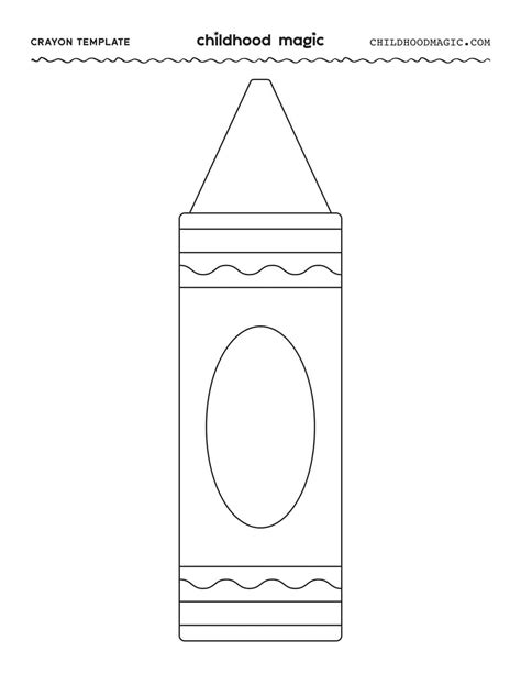 printable blank crayon template