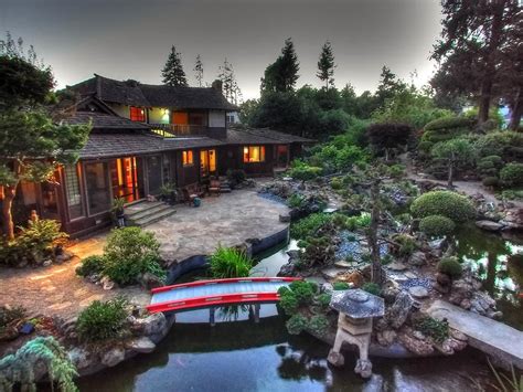 beautiful property  san mateo ca features japanese gardens  koi pond   original