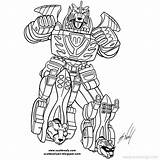 Dino Power Rangers Megazord Ranger Zord sketch template