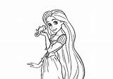 Coloring Tangled Pages Rapunzel Princess Flynn Rider Printcolorcraft Girls sketch template
