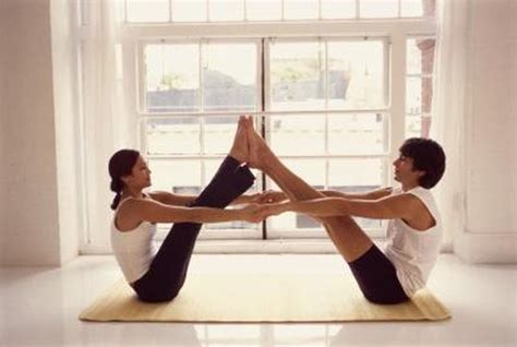 Yoga And Stretching For Couples Woman