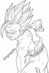 Gohan Kamehameha Dragon Ssj Goku Lineart Ssj2 Kingvegito Kame Hame Faciles Saiyan Ssj4 Lapiz Dbz Sketchite Ss2 공부 색칠 Fc00 sketch template