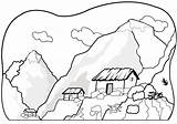 Coloring Mountains Printable Popular Mountain sketch template