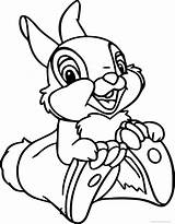 Thumper Bambi Colouring Wecoloringpage Clipartmag Clipground Coloringfolder sketch template