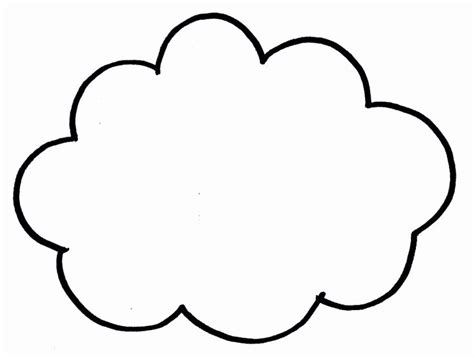 cloud template printable beautiful  printable cloud template