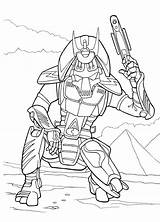Coloring Pages Futuristic Pyramids Guardian Colorkid Wars sketch template