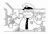 Coloring Police Station Pages Comments sketch template