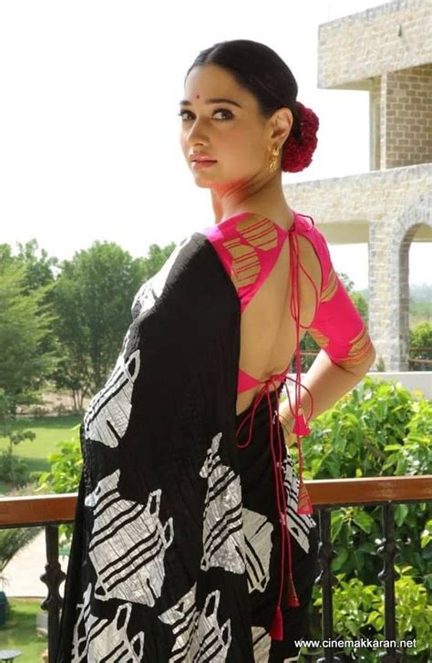 Tamanna Bhatia Stills Blouse Back Neck Designs Back