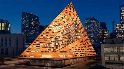 triangle shaped buildings transformed  tortilla chips  part   doritos