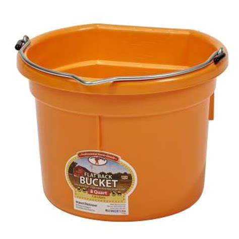 miller  giant manufacturing flat  bucket orange  quart