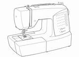 Naaimachine Sewingmachine Onderdelen sketch template