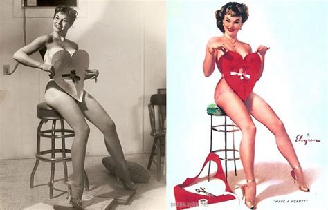 Gil Elvgren’s Pin Up Girls And Their Photo Reference