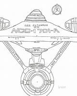 1701 Ncc Enterprise Fan sketch template