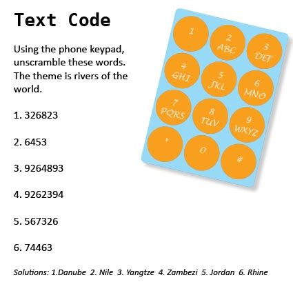 text code