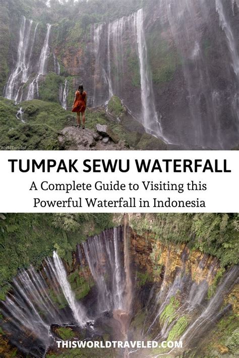 tumpak sewu waterfall in east java the most powerful