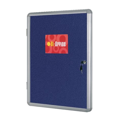 Bi Office Lockable Internal Display Case 1200x900mm Blue Vt640107150