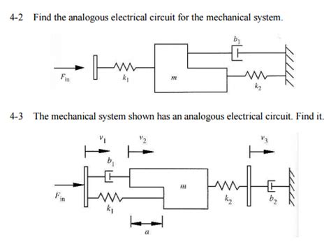solved find  analogous electrical circuit   cheggcom
