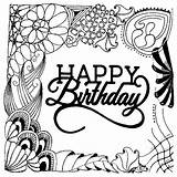 Colouring Getdrawings Brithday Bithday sketch template